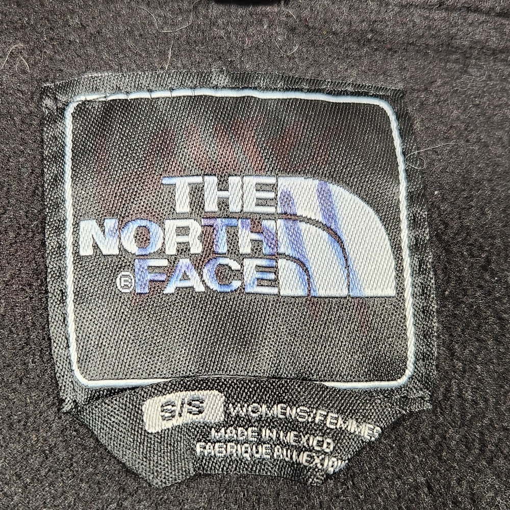 The North Face Jacket Womens Small Black Fleece Sunflower Print Denali Hooded - Picture 5 of 14